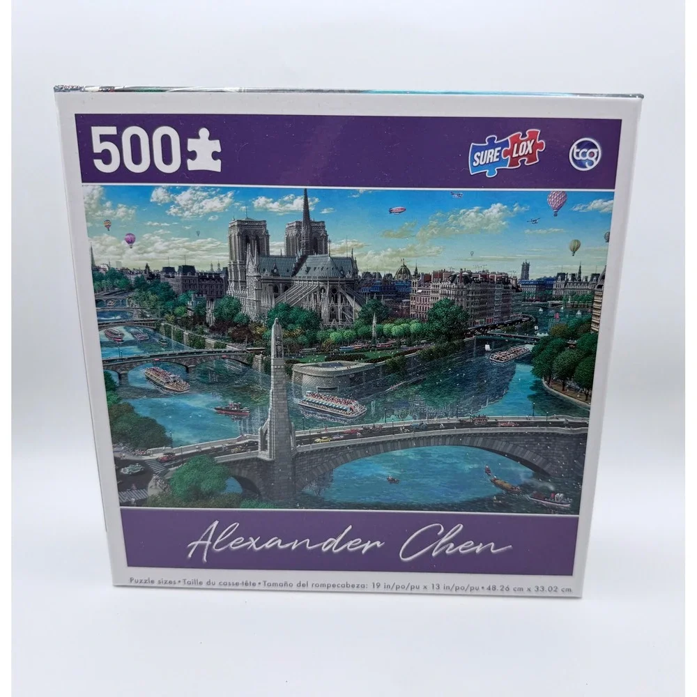Alexander Chen 500‎ Piece Jigsaw Puzzle Notre Dame Paris Sure Lox TCG